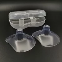 2pcs Silicone Nipple Protectors Breast Milk Feeding Mothers Nipple Shields Protection Cover Breastfeeding Milk Extractor Nipple