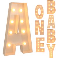 91.5CM Giant Letters Alphabet Letter LED Lights Frame Box Balloon Filling Box Wedding Valentine's day Party Bedroom Decoration