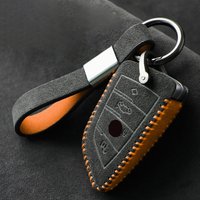 Luxury Suede Leather Car Remote Key Case Cover for BMW X1 X3 X5 X6 X7 F20 F15 F16 F48 G20 G30 Auto Keybag Protection Cover Shell