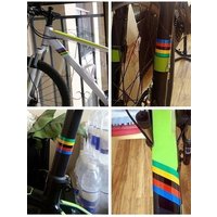 AliExpress NONE 1PC Rainbow Road Bike Frame Stickers Waterproof DIY MTB Bike Cycling Vinyl Decals Modified Top Tube Decorative Durable Decor