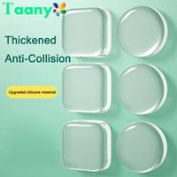 Silicone Door Stopper Stickers Handle Bumpers Adhesive Mute Anti-Shock Protect Pad Transparent Waterproof Door Stopper Pad 3/6PC