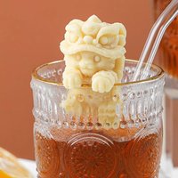 3D Hanging Cup Silicone Mold Cute Lion Bear Ice Maker Food Grade Reusable Mold Household Coffee Ice Kitchen Candy Chocolate Soap