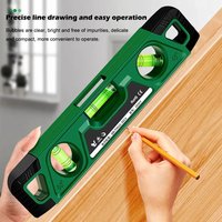 0° 45° 90° Three Bubble Level Ruler 230mm Mini Horizontality Gauge Shockproof Magnetic Leveling Aligner Inclinometro Level Tools