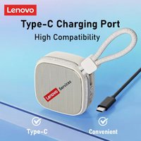 Lenovo Portable Bluetooth 6.0 Speaker Ourdoor Lightweight Mini Wireless Loudspeaker Stereo Sound Subwoofer Hiking Camping HD100