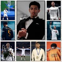 Athlete J-Jude BellinghamS Poster Wall art print art suitable for living room bedroom bar parlor home decor gift