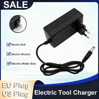 21V Universal Charger Power Adapter Lithium Drill Power Charger Electric Wrench Screwdriver Charger EU US Plug Tool Accessories