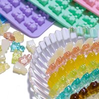 Gummy Bear Candy Molds Silicone Bear Shape Mini Gummy Molds for Chocolate,Candy, Jelly,Fondant,Ice Cube,Pet Dog Treats Mold