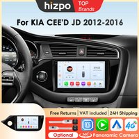 Hizpo Android Auto Carplay Auto Stereo Für KIA Cee'd CEED JD 2012-2016 Radio Multimidia Player GPS Bluetooth DSP QLED Bildschirm 4G