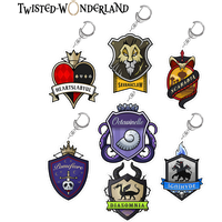 Lucky Seven Anime Peripheral Store Twisted-Wonderland Logo HD Acrylic Keychain Pendant ornament Gifts