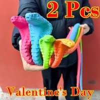 3D Printed Cobra Statue, Flexible 3D Printed Animal, Valentine's Day, Couple'S, 130Cm/51.18In, 90Cm/35.43In, 60Cm/23.62In