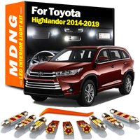 MDNG 12Pcs LED Interior Light Kit For 2014 2015 2016 2017 2018 2019 Toyota Highlander Canbus Auto Bulb Dome Map Reading Lamp