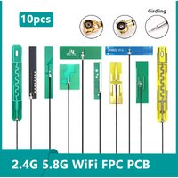10PCS Dual Band 2.4G 5G 5.8G WIFI built in PCB FPC Bluetooth Zibgee antenna Wifi antenna omnidirecational IPX/U.FL connector