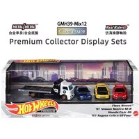Original Hot Wheels Premium Car Nissan Sentra Honda Civic Diecast 1:64 Voiture Collector Display Set Boy Toys for Children Gift