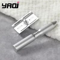 YAQI Ghost Aluminum Version Lightweight Safety Razor Men's Shaving Tool with Adjustable Blades