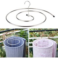 Cintre rond en forme de feuilles de couette en spirale, support de rangement pour couverture, support de séchage rotatif, permettant de gagner de l'espace, en acier inoxydable