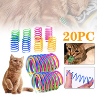 Coil para gatitos, resortes en espiral, juguetes para gatos, medidor interactivo, juguete de resorte para gatos, resortes coloridos, juguete