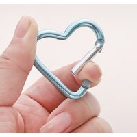 1pcs Aluminum Locking Carabiner Mountain Buckle Star/Heart/D/Bone Shape Clasp Keychain Multifunctional Tools Jewelry Findings