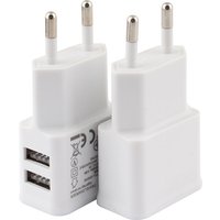 5V 2A USB Charger 2 Ports Chargers Cell Phone EU Plug AC DC 5V Power Adapter Wall Charging Accessories for Iphone Samsung Xiaomi