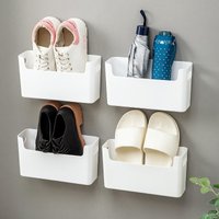 Wall Mounted Multi-purpose Umbrella Shoes Slippers Storage Rack