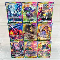 Pokemon 9Pcs Mimikyu Alolan Ninetales DIY Holographic Foil Cards, Perfect Condition Premium Anime Collection Card
