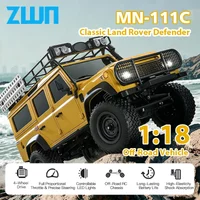 MN111C 1:18 RC Car 4WD Land Rover Defender 2.4G Full Scale Remote Control Car Truck Climbing Off-Road Vehicle Toys for Kid Gifts