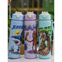 AliExpress WIFEFUN 750ml/26oz straw bottle with Shangshu Jing theme, leakproof mouth, portable and durable, suitable for running, cycling, gifts