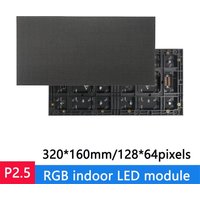 4Pcs Full Color LED 320*160mm Matrix Display Module 128x64 RGB P2.5 High Resolution for Indoor Screen Display Sigital Sign