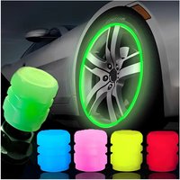 AliExpress NONE 1-8Pcs Luminous Car Valve Caps Fluorescent Night Glowing Car Motorcycle Bicycle Bike Wheel Tyre Hub Luminous Valve Stem Caps