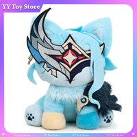 2026 New Dottore Cat Plush Doll Genshin Impact Game Character Plush Toy Kawaii Home Ornament Christmas Birthday Gift For Fans