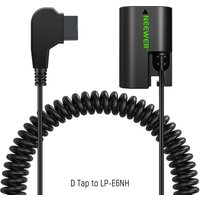 NEEWER D Tap to LP-E6NH Dummy Battery with Cable for V Mount Battery Stable Continuous Power Supply for Canon EOS R5 C R6 Series