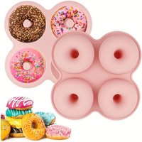 1PC Silicone Donut Mold 4 Cavity Non-Stick Reusable for Air Fryer and Oven Baking Doughnut Pan Accessories Cake Tools