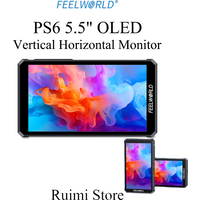 FEELWORLD PS6 5.5" Monitor On-Camera Field IPS FHD1920x1080 OLED Touch Screen 4K HDMI-compatible Vertical Horizontal Switching