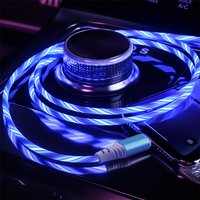 Glowing Luminous LED Type C USB Cable For IPhone15 Samsung Xiaomi OPPO Huawei Fast Charger Data Cord Flowing Light LED Cable