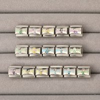 Y2K Fashion Various Personality Series Italian Charm Links Fit 9mm Bracelet Stainless Steel Women Men DIY Making Jewelry Gifts