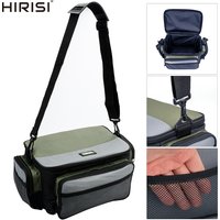 Hirisi Large Capacity Multifunctional Fishing Tackle Bags Oxford Fishing Bag Fishing Reel Tools Storage Box W127