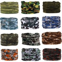 Camouflage Seamless Magic Bandana Neck Gaiter Paisley Headband Cycling Fishing Tube Face Shield Men Women Scarf Mask Cap