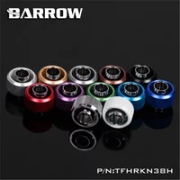 Barrow Multi Color Soft Pipes TFHRKN38H, 3/8"ID*5/8"OD 10x16mm Soft Tube Fittings, G1/4" Fittings For Soft Tubes, TFHRKN38H