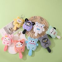 Sanrio Merchandise Hello Kitty Kuromi My Melody Kawaii Plush Keychain Exquisite Key Backpack Handbag Decor Cute Holiday Gifts !