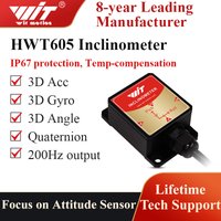 High-Precision Inclinometer HWT605 Accelerometer+Angle+Gyro, MPU9250 IMU, Temperature Compensation, Tilt Angle