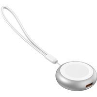 Charging Cable with Lanyard for Apple Watch Ultra/Series 10/9/8/7/6/SE/SE/SE2 USB Smartwatch Replacement Charger Aluminum Alloy