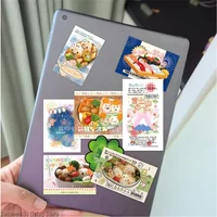 New 30pcs/set Retro Japanese Snack Scrapbook Journal Sticker Cartoon Vintage Stationery Sticker DIY Decor Laptop Luggage Sticker
