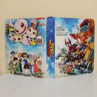 Digimon Adventure 400/900pcs Card Album Book Folder Card Slots Collections Zipper Double Pocket Zipper Binder Card Fans Gifts