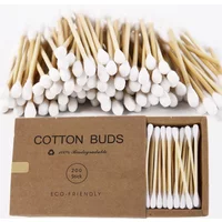 100/200 Pcs Double Head Cotton Swab Disposable Ear Nose Clean Lips Eyeliner Eyelash Extension Glue Removing Tool Beauty Makeup