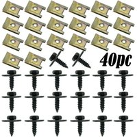 1set Car Chassis Fender Bumper Body Undertray Cross Washers U Clips for BMW E21 E30 E46 E90 E91 E92 E93 F11 F30 F31 F34 F35 F80
