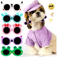20Pcs Pet Hair Clips Cute Dog Glasses Cute Animals Shape Puppy Hairpin for Small Dogs Products Pets Hair Grooming Accessories