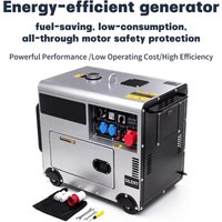 Cichy generator diesla YHS, dźwiękoszczelny, jednofazowy/trójfazowy, 3KW 5KW 6KW 7KW 8KW 10KW 12KW 15KW do domu i fabryki