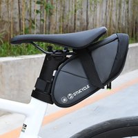 Waterproof Bicycle Under Seat Bag Strap-On Saddle Pack Cycling Storage with Reflective Strip for MTB Road Bike Accessories