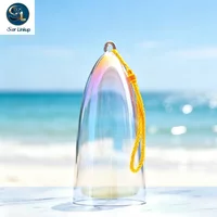 STAR LINKUP 3-4 Zoll Bunte Kristall-Klangschale, Klare Quarz-Soundheilungsschale für Yoga und Meditation, Handgefertigtes Instrument