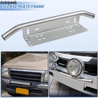 Universal Bull Bar Front Bumper License Plate Log Light Mount Bracket Holder Offroad 4x4 Off Road Vehicle LED Light Bar Aluminum