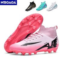 Fashion Unisex Football Boots Cleats Non-Slip Training Sneakers Lightweight Men's Outdoor Sock Soccer Shoes